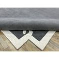 thumbnail image 4 of 8x10 Rug Gray White Carpet Hand-Tufted 100 % Nz Wool Soft Beautiful soft Quality office Kitchen Rectangle thickness 14 mm, 4 of 5