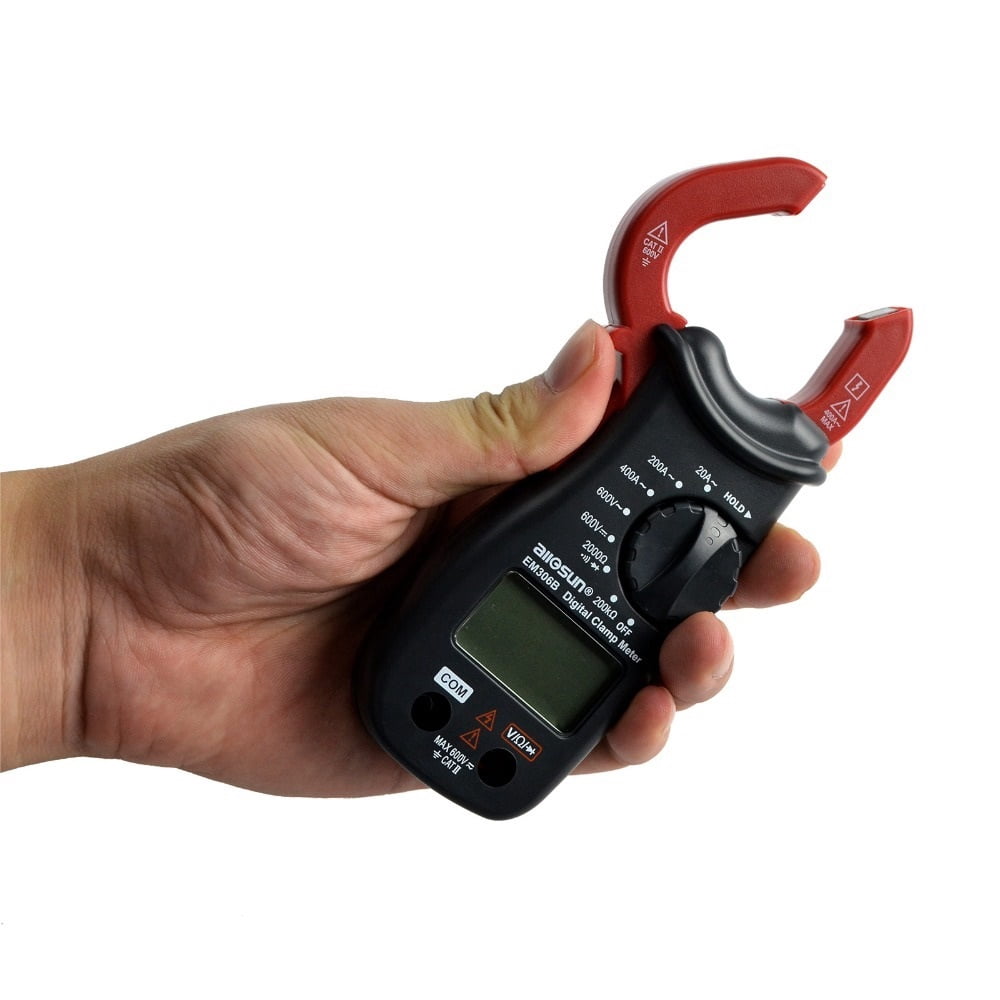 Digital Clamp Multimeter Current Meter Continuity Test With Buzzer Electronic Tester Ammeter Voltmeter EM306B
