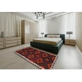 thumbnail image 5 of Ahgly Company Machine Washable Indoor Rectangle Traditional Tomato Red Area Rugs, 7' x 9', 5 of 7