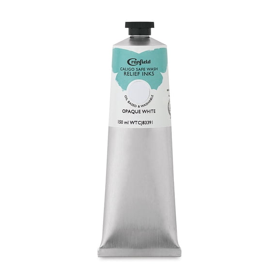 Cranfield Caligo Safe Wash Relief Ink - Opaque White, 150 ml