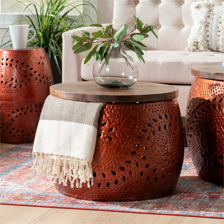 Small drum coffee on sale table
