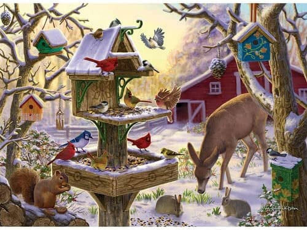 Bits And Pieces Interlocking Jigsaw Puzzle Big Piece for Seniors Dream Landscape, Set of Three 50 Piece, 15" x 19"