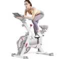 thumbnail image 1 of Bicicleta Ejercicio Grande Fija Deportiva Spinning Color Blanco, 1 of 9