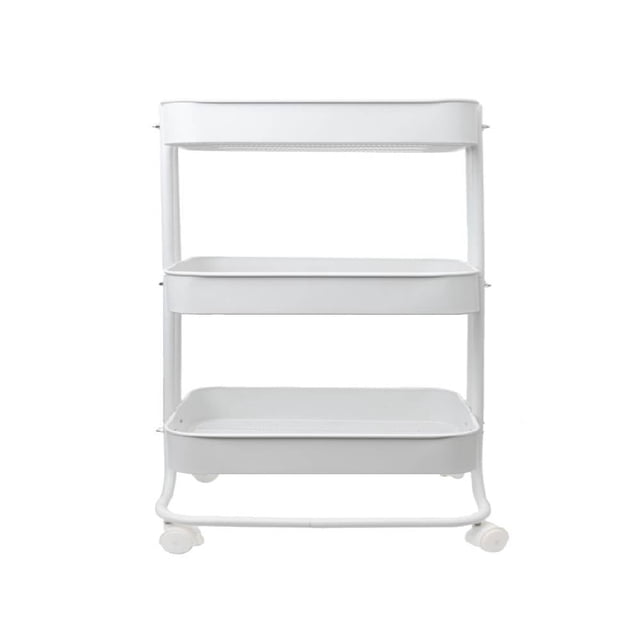 Carrito de Servicio American Crafts We R Memory Keepers Utilitario con 3 Niveles con Ruedas Blanco
