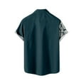 thumbnail image 2 of Camisas s Para Hombre Manga Larga Camisa de manga corta con estampado digital 3d de ocio de tendencia de moda de playa de turismo de vacaciones de verano para hombres (Green, L), 2 of 5