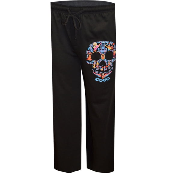 MJC Mens Disney Pixar Coco Sugar Skull Cotton Lounge Pants (Small)