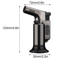thumbnail image 2 of U-Chain Double Flame Butane Torch Lighter - 3 Brass Nozzles for Precise Cooking (Browning Meats,Melting Cheese,Crème Brûlée),Powerful & Safe Kitchen Tool with Ergonomic Grip, 2 of 9