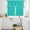 Turquoise, variant on Navy Blue Kitchen Curtains Sets for Windows 24 Inch Length, Solid Color Farmhouse Navy Blue Rod Pocket Window Treatments Tier Curtains and Valances Set for Bedroom/Bathroom