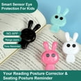 thumbnail image 4 of Kids' Smart Eye Protection Device with Distance & 20-Minute Reminder - No App Needed, Clip-on Design for Books/Phones/Tablets/Laptops, Type-C Charging, 18-20H Use Time, ABS Material, Pink, 4 of 6
