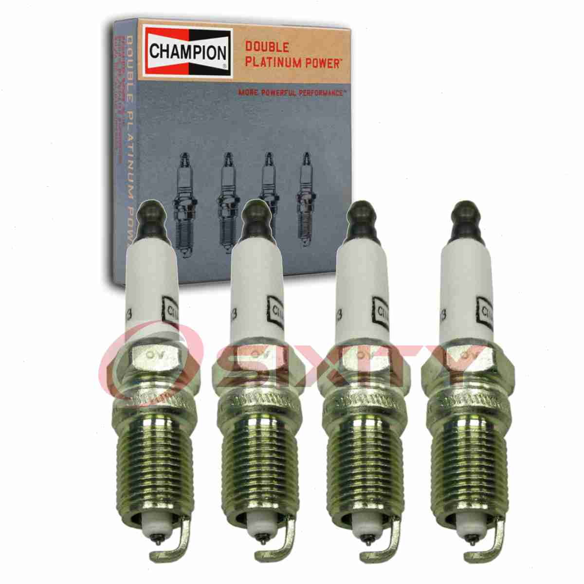 4 pc Champion 7983 Double Platinum Spark Plugs for 12571164 12578277 41-952 41-974 41-983 41-985 4469 HGR9LQPO PZTR5A15 RS14PMPB5 Ignition Wire Secondary Fits select: 2006-2011 CHEVROLET IMPALA