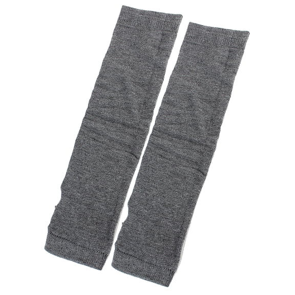 INSPIRE CHIC Women's Elastic Thumb Hole Fingerless Arm Warmers Gloves Dark Gray