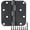 Matte Black-4 in, variant on 18 Pack 4 Inch Nickel Door Hinges Satin/Brushed Nickel Door Hinges 4 in x 4" Exterior Interior Door Hinge for Stardand Doors Stall,Front,Closet,Silver Residential Hinge Iron Bifold Door Hinge