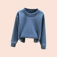thumbnail image 2 of FAIWAD Toddler Kids Boys Girls Long Sleeve Top Fall Winter Basic Patchwork Casual Pullovers Tops, 2 of 4