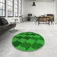 thumbnail image 3 of Ahgly Company Indoor Rectangle Patterned Green Area Rugs, 7' x 9', 3 of 6