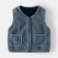 thumbnail image 2 of Vedolay Toddle Baby Girls Winter Coat 2023 Boys Outdoor Windproof Thick Boys Windbreaker Coat Grey,130, 2 of 4
