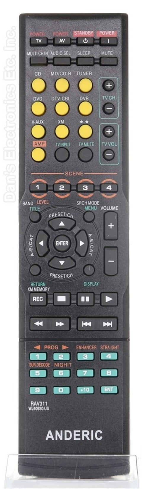 ANDERIC RAV311 for Yamaha Receiver Remote Control