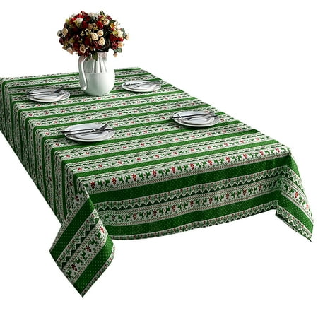 

okwish Dining Table Mat 1pcs Green/Grey/Purple Nordic Style 1PC Dinner Party New Year Printed Rectangle Fabric Tablecloth 140*200CM