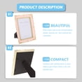 thumbnail image 2 of USHOBE Cadre Photo Rétro en Résine 2 Pcs Design Compact Élégant pour Petits Espaces Chambre Salon Décoration, 2 of 6