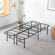 Spa Sensations by Zinus 14" Metal Smartbase® Adjustable Tool-Free Assembly Platform Bed Frame, Twin/Full