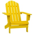 thumbnail image 1 of vidaXL Garden Adirondack Chair Solid Fir Wood Yellow, 1 of 3