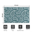 thumbnail image 5 of Teal Paisley Pattern Door Rugs,Washable Non Slip Door Mats Indoor,Decorative Door Mats,Entry Mat Indoor for Entrance,Bedroom,Kitchen,Bathroom,20"x32", 5 of 6