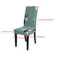 thumbnail image 4 of Unique Bargains Stretch Spandex Dining Chair Cover Set Green, 4 of 8