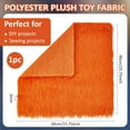 thumbnail image 2 of Muestra de tela de mohair naranja de 40 x 40 cm (15,75 x 15,75 pulgadas), patrón liso, 100% poliéster. Ideal para cosplay, manualidades, disfraces y decoración., 2 of 9