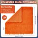 thumbnail image 2 of Muestra de tela de mohair naranja de 40 x 40 cm (15,75 x 15,75 pulgadas), patrón liso, 100% poliéster. Ideal para cosplay, manualidades, disfraces y decoración., 2 of 9
