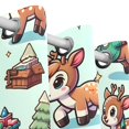 thumbnail image 3 of Cartoon Deers Gifts Blackout Curtain Panels 63x55in Drapes Privacy Assured for Living room Bedroom Bathroom 2 panels set, 3 of 5