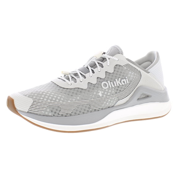 Olukai Ahi Mens Shoes Size 9, Color: Ash/Sterling