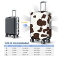 thumbnail image 6 of Lsque Brown Cow Printed Luggage Cover, Travel Luggage Protector,Scratch and Dirt Resistant, Fits 18-32 Inch Luggage - Large, 6 of 9
