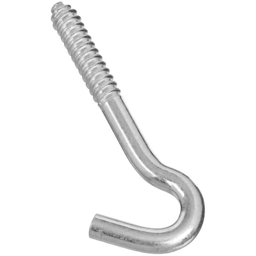 Stanley Hardware 220830 3/8" x 41/2" Zinc Plated Screw Hook Walmart
