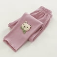 thumbnail image 2 of Toddler Kid Baby Girl Cotton Prints Girls 4t Lined Warm Leggings Youth Softball Pants Stretchy Thick Tights Child Leggings Pants Girls 4t Trousers Girls 00 Kids Clothes Track Pants Zipper, 2 of 3