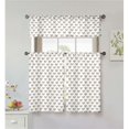 thumbnail image 1 of Kensie ROZA 14385D12 Tier &amp; Valance Set - Rideaux de Fenêtre - Coeur - Taupe, 1 of 1