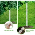 thumbnail image 2 of 4 Pcs Tree Trunk Protector, Spiral Tree Guards for Saplings in 2 Size, White Plastic Tree Protectors, Tree Wraps to Protect Bark or Plants from Deer Rabbit Cats Rodents Squirrel Mowers Trimmers, 2 of 7
