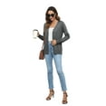 thumbnail image 5 of Uvplove Women Long Sleeve Soft Basic Knit Cardigan Sweater,Dark gray,S-3XL, 5 of 13