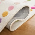 thumbnail image 5 of SAFAVIEH Kids Bordered Bold Polka Dots Area Rug, Ivory/Pink, 4' x 6', 5 of 8