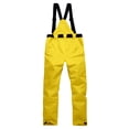 thumbnail image 5 of dgysar Snow Pants for Women and Men Winter Windproof Insulated Ski Bib Overalls Solid Color Sleeveless Straps Jumpsuits with Pockets, Yellow L, 5 of 5