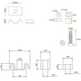 thumbnail image 3 of 2pcs Metal Retainers With Screws For Telecaster Guitar String Guides Reduce Friction For ST SQ Electric Guitar Accessories, 3 of 7