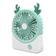 thumbnail image 3 of Ventilador de escritorio,Ventilador de escritorio USB,portátil,silencioso,diseño de ciervo,regalo,Ventilador de mesa,silencioso,silencioso,para uso en interiores,portátil,Mini, 3 of 7