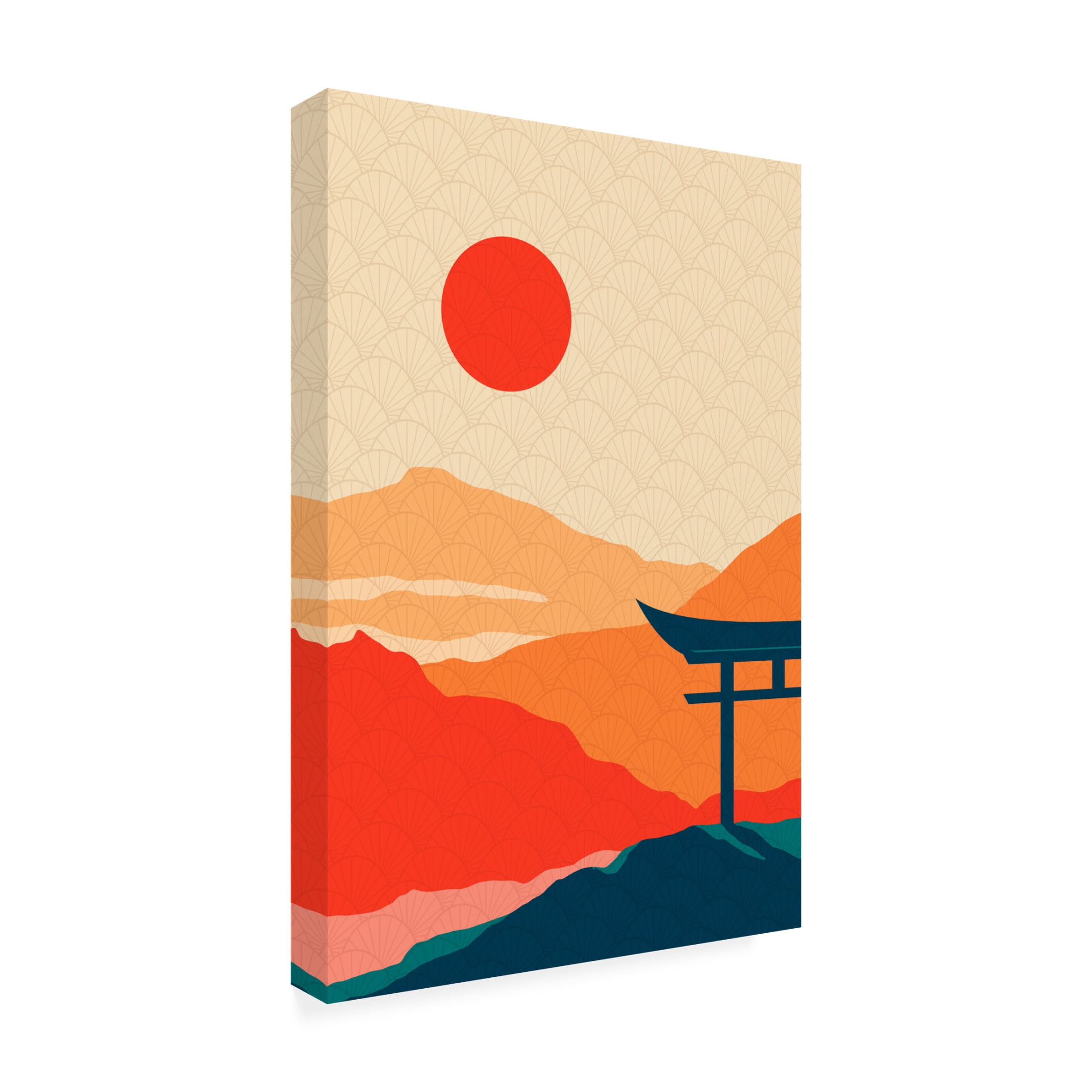 Trademark Fine Art Fadil Roze  Sunset Delight Canvas Wall Art