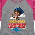 thumbnail image 3 of Santiago of The Sea - Bff Of The Sea - Toddler And Youth Girls Raglan Graphic T-Shirt, 3 of 5