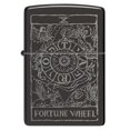 thumbnail image 2 of Zippo Wheel of Fortune Design High Polish Black Pocket Lighter, 2 of 8