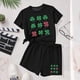 thumbnail image 2 of Vestido de Manga Corta para Niños Día de San Patricio Impreso Cuello Redondo de Dos Piezas con Pantalones Cortos, Cómoda Mezcla de Poliéster Spandex, 2 of 6