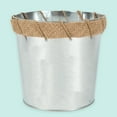thumbnail image 5 of On the Surface Large Tin Pail, Decorative Galvanized Tin Bucket with Rope Handles, 5 of 5
