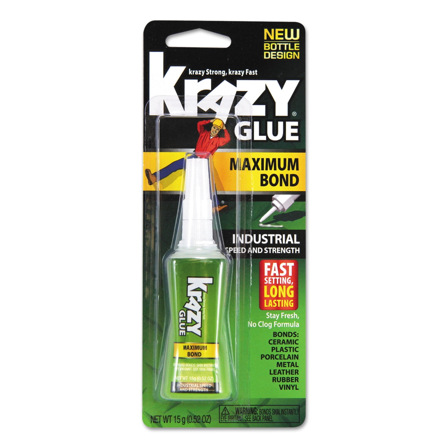 Krazy Glue Maximum Bond No Run Gel Precision Tip - 2 ct - 0.14 oz pkg