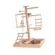 thumbnail image 3 of Puesto de madera maciza para loros, gimnasio de madera, corral para pájaros pequeños, escalera para periquitos, gimnasio para pájaros, cotorras,, 3 of 9