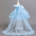thumbnail image 5 of Avrntaa Toddler Girls Wedding Dresses Tulle Birthday Party Dress Multiple Layers Tailed Dress for 1-8Y, 5 of 8