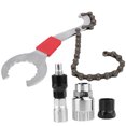 thumbnail image 2 of Wrench, 3 In 1 Portable Bicycle Chain Spanner,  Metal High Strength Multi-Functional Necessary Repair Tool For Outdoor Biking, 2 of 8