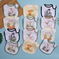 thumbnail image 3 of 12-Pack Waterproof Baby Bibs for Boys & Girls | Absorbent Cotton with Adjustable Snaps for Feeding, Teething & Drooling, 3 of 8